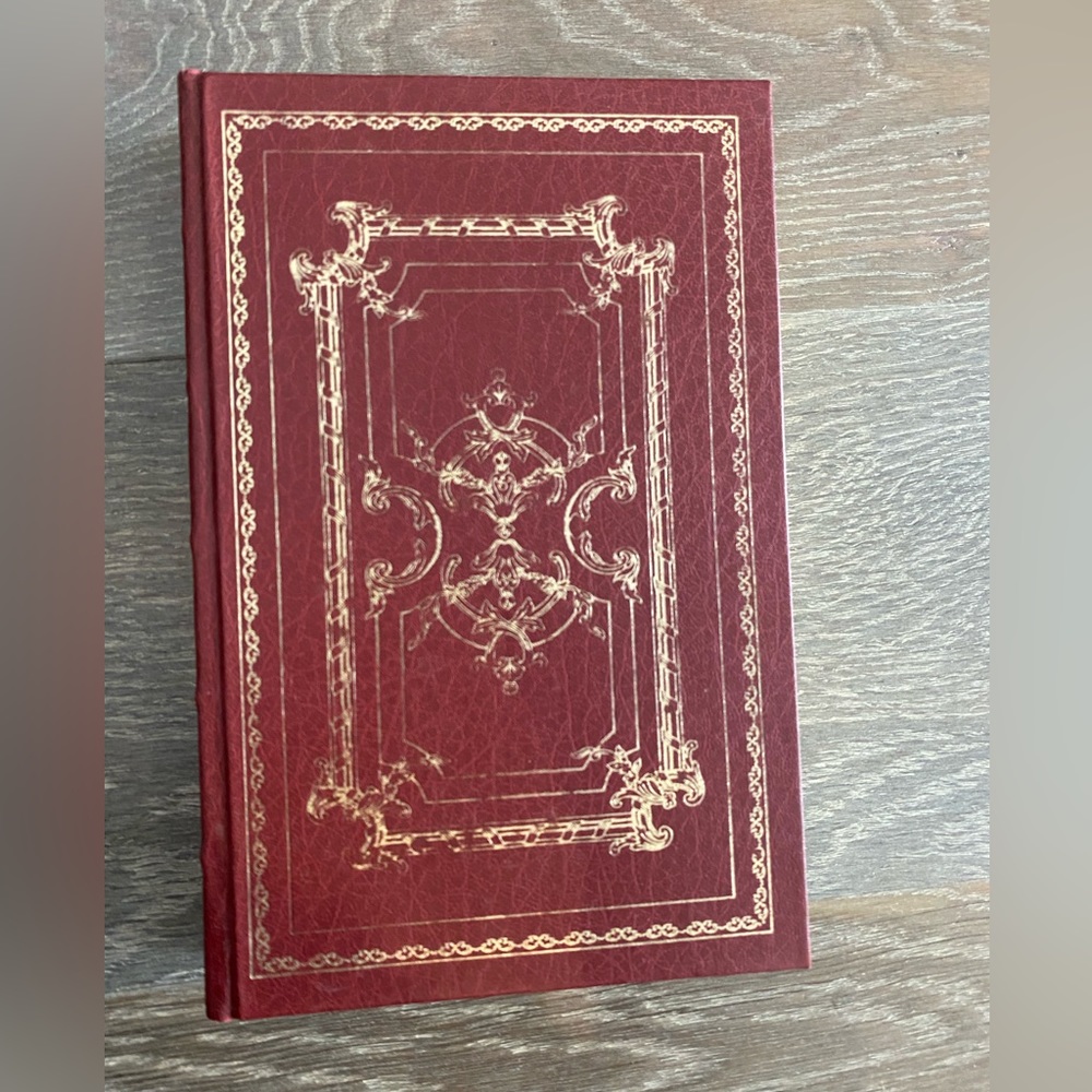 LEATHER BOOK Michel De Montaigne Selected Essays Franklin Library Cond. good